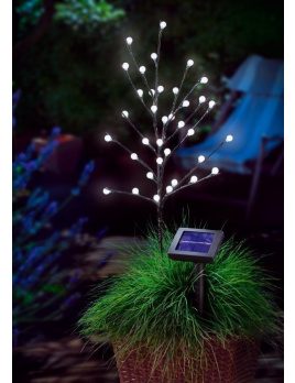 Solárny LED stromček – guličky
