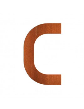 Cortenové písmeno C