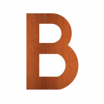 Cortenové písmeno B