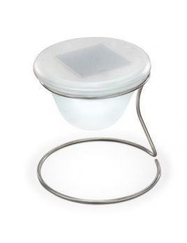 Dizajnová solárna stolová lampa – studená biela