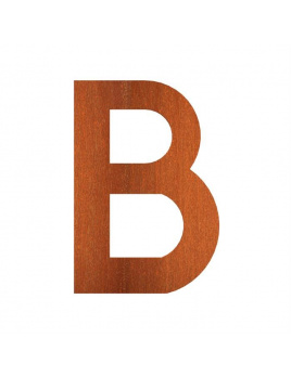 Cortenové písmeno B