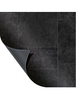 AVfol Relief 3D Black Mramor Tiles 1,65m Rolka