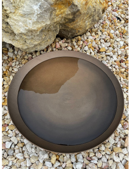 Misa na vodu z lakovanej ocele 100 x 21 cm - Antický bronz