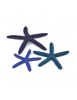 biOrb Star Fish Decor set modrá 12, 10 a 8 cm