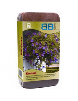 FLORCOM Substrát kokosový pre balkónové a izbové rastliny 450g (4litre)